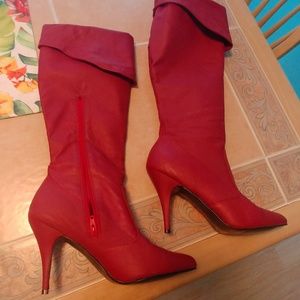 Pleaser knee high leather boots Vanity-2013